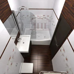 Design of separate bathroom and toilet in a panel house