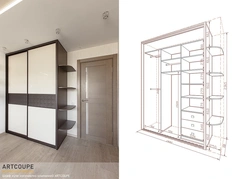 Sliding Wardrobes In The Hallway Photo Inside 60 Cm