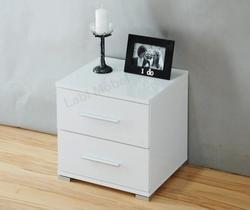 White bedroom stand photo