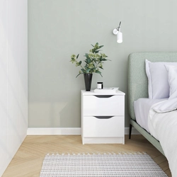 White bedroom stand photo