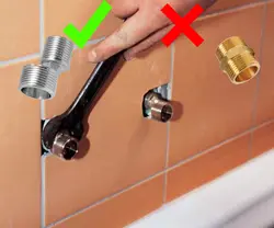Photo of how to install faucets on a bathtub