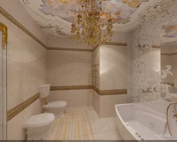 Bathroom Design White And Gold
