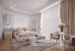 Ашық түстердегі классикалық жатын бөлмесінің интерьері фото