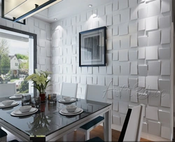 3D panels in the kitchen interior