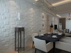 3D panels in the kitchen interior