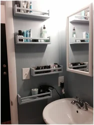 Shelves in the bathroom photo bathroom design
