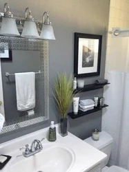 Shelves in the bathroom photo bathroom design