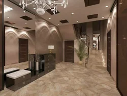 Interior of the hallway in the house photo