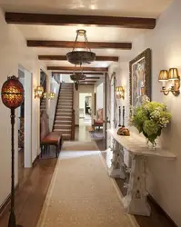 Interior of the hallway in the house photo