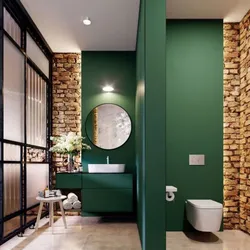 Bath design wall and floor color