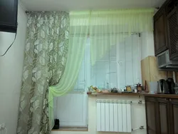 Beautiful curtains for the kitchen long photos