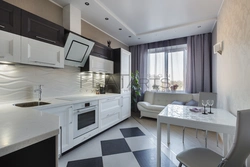 Kitchen design in a panel house for a one-room apartment