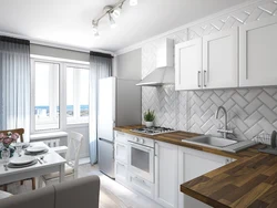 Bir otaqlı mənzil üçün panel evində mətbəx dizaynı