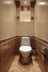 Interior of a small toilet photo in an apartment separate from the bathtub
