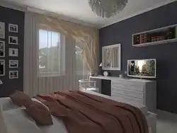 Спальня 12 кв м с балконом реальный дизайн