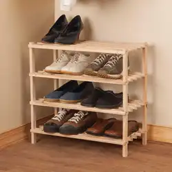 Равзанаи пойафзоли DIY аз акси чӯб дар долон