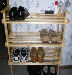 Равзанаи пойафзоли DIY аз акси чӯб дар долон