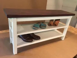 Равзанаи пойафзоли DIY аз акси чӯб дар долон