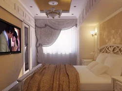 Bedroom in Khrushchev photo real narrow
