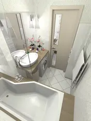 Bathroom 1 by 1 5 design photo