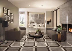 Tiles in the living room photo