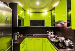 Photo Kitchen In Brown-Green Tones Photo