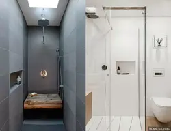 Bathroom With Shower And Toilet Design