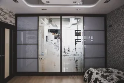 Bedroom wardrobe design with mirror