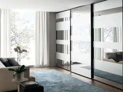 Bedroom wardrobe design with mirror