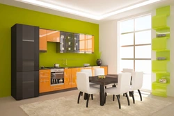 Selection of kitchen colors in the interior