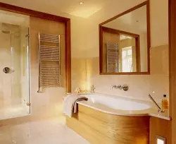 Bathroom in warm colors design photo