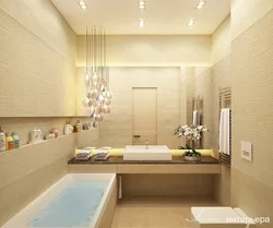Bathroom in warm colors design photo