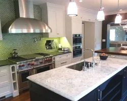 Countertop сабз дар дохили ошхона