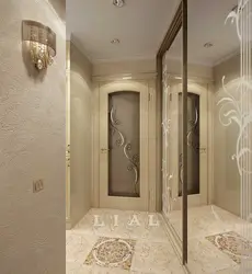 Bir mənzildə l formalı koridorun dizaynı