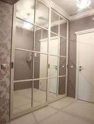 One mirrored door in the dressing room photo