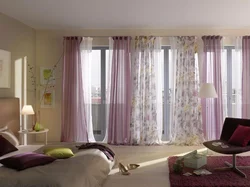Curtains Design For The Bedroom With A Balcony Door Modern