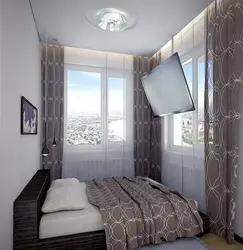 Интерьер спальни с двумя окнами хрущевка фото