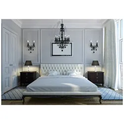 Modern wall sconces for the bedroom photo in the interior
