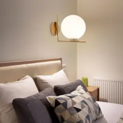 Sconces девори муосир барои акс хоб дар дохили