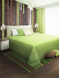Bedrooms with green bed design