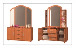 Photo of a dressing table with a mirror in the hallway photo