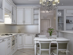 Classic corner kitchens in a modern style photo