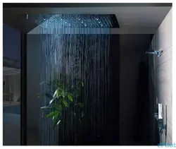 Tropical shower bathroom design