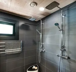 Tropical shower bathroom design