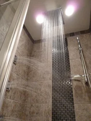 Tropical shower bathroom design