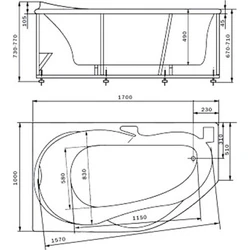 Dimensions of acrylic bathroom photo