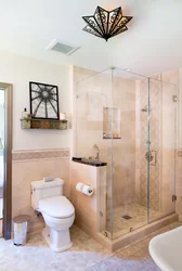 Bathroom With Corner Bath And Shower Design
