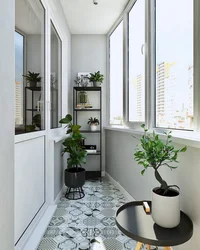 Design Of A Corner Balcony In An Apartment