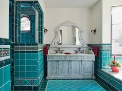 Mediterranean style bathroom design