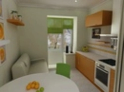 Kitchen design with sleeping place 12